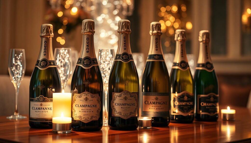 Champagne bottles