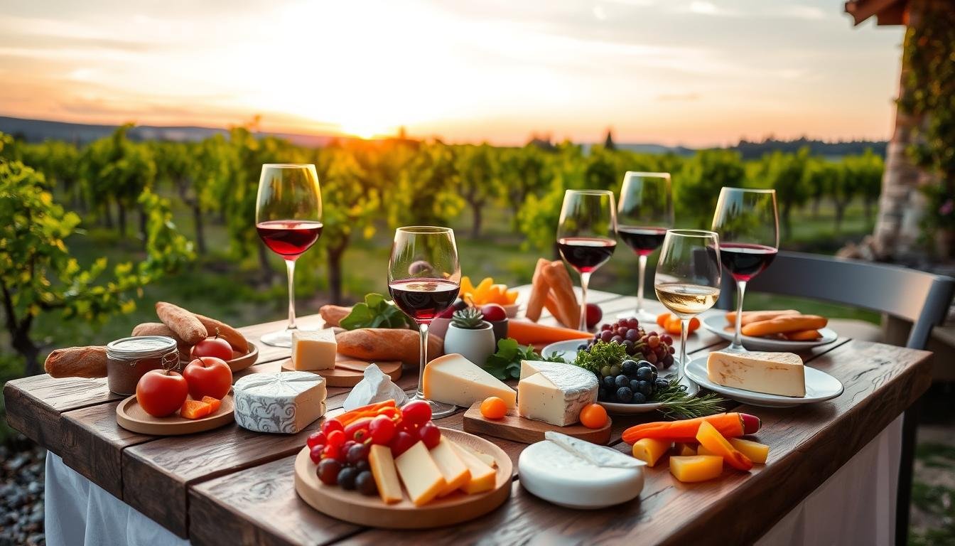 wine and food pairings in France