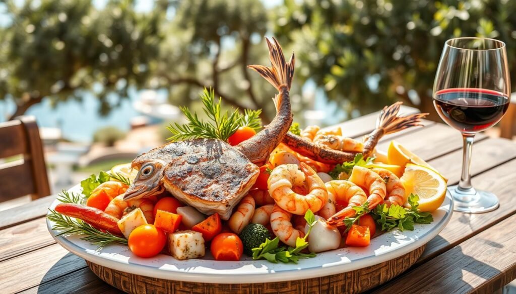 Mediterranean seafood pairing