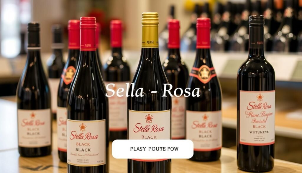 Image of Stella Rosa Black wine bottles available for online purchase