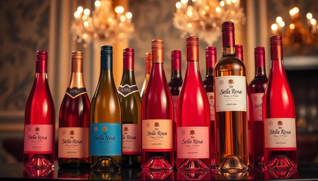 Image of Stella Rosa wine bottles