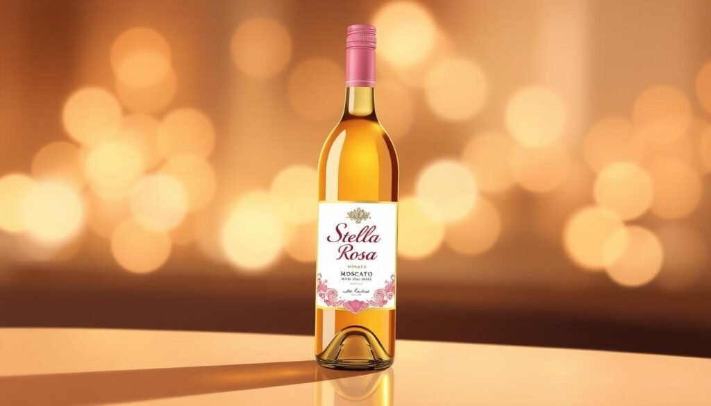 Image of a bottle of Stella Rosa Moscato wine