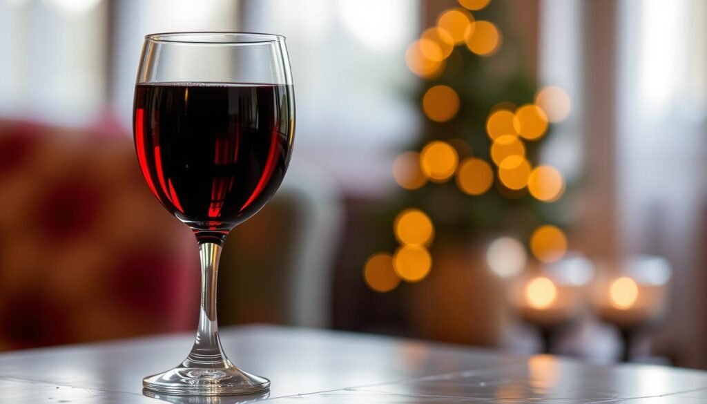 Image of a glass of Stella Rosa Black wine